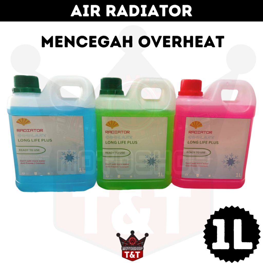 Jual Cairan Radiator Motor Mobil 1 Liter Air Radiator Pendingin Mesin ...
