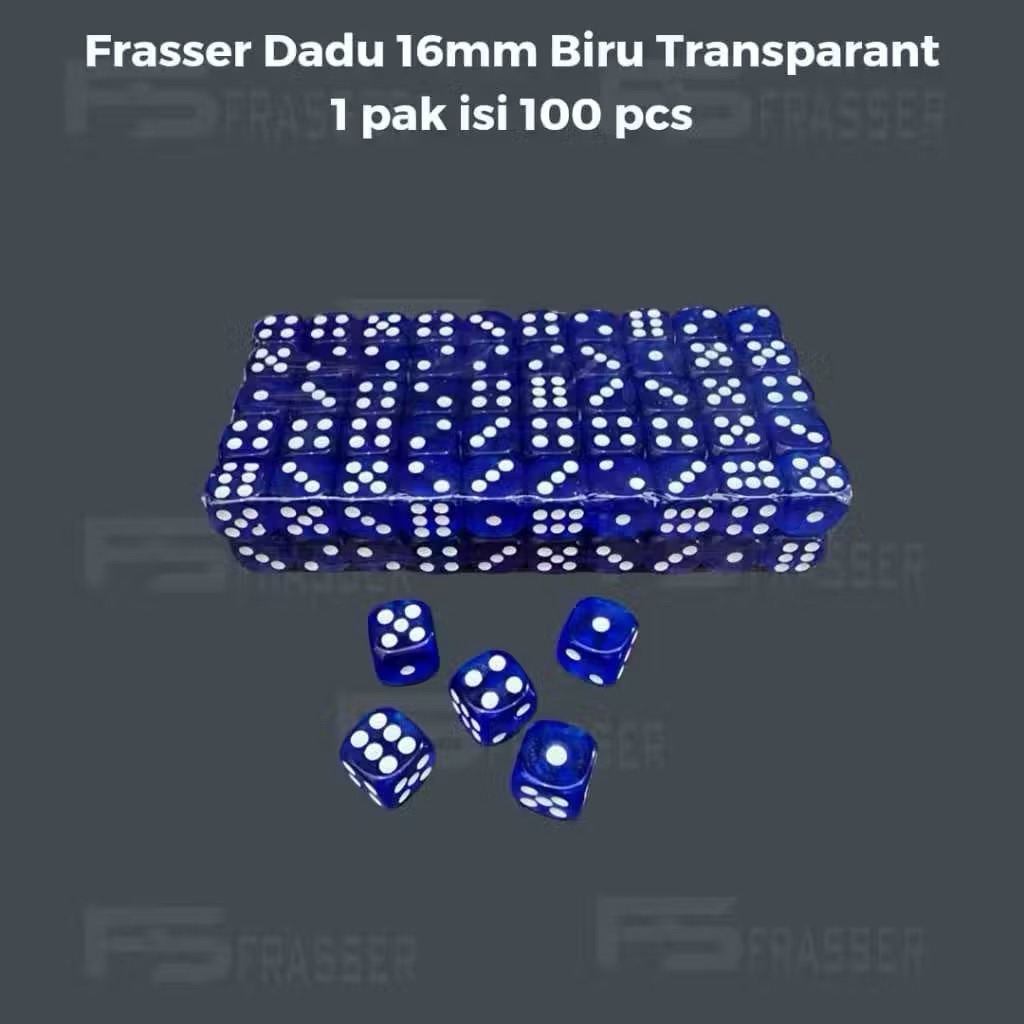 Jual Frasser Dadu Mainan Dadu Monopoli Dadu Ular Tangga Set isi 100 ...
