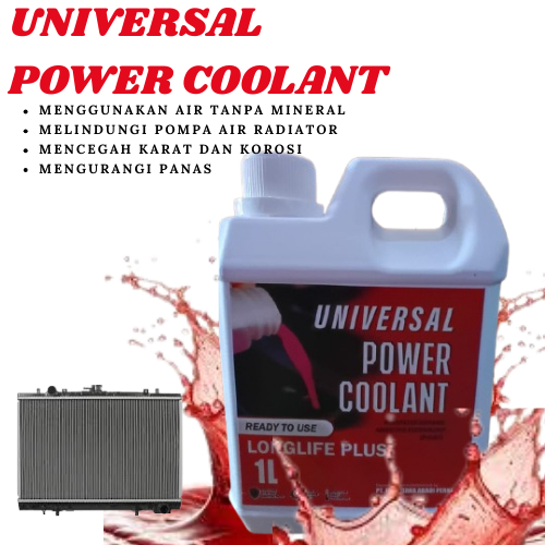 Jual RADIATOR COOLANT UNIVERSAL POWER COOLANT 1 LITER | Shopee Indonesia