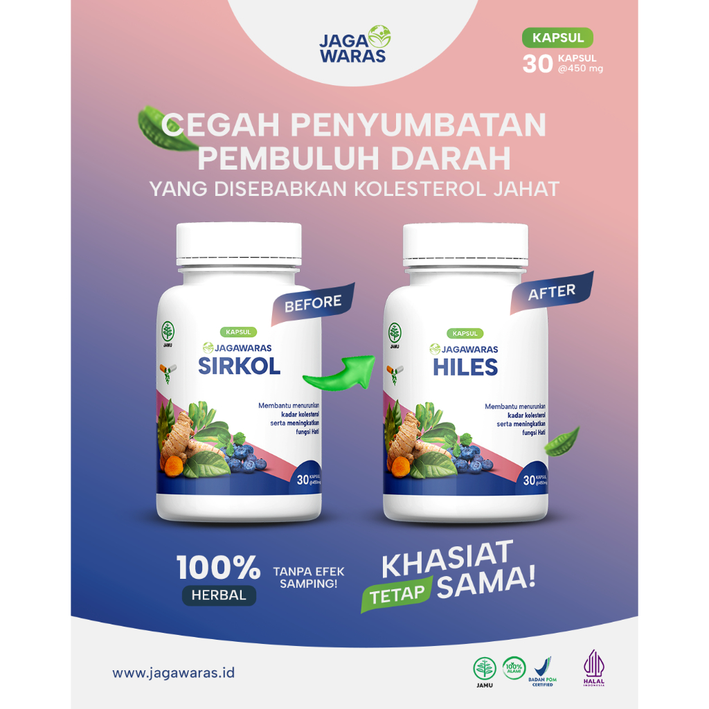 HILES - SIRKOL Suplemen Herbal Solusi Terbaik Obat Kolesterol | Export Quality