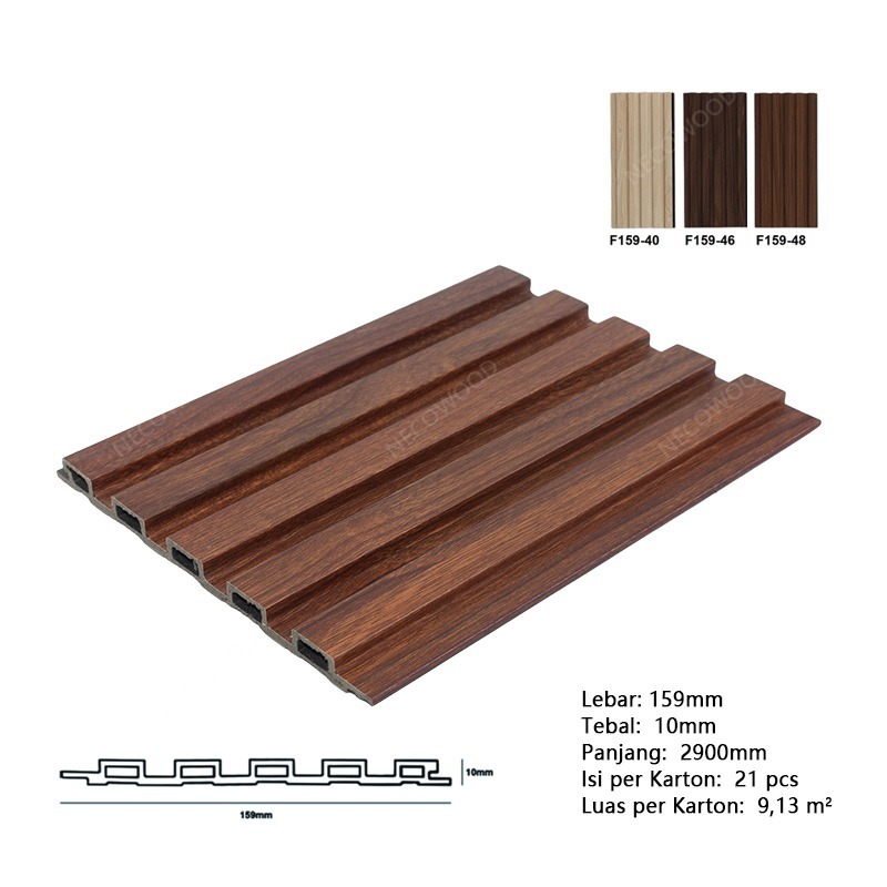 Jual PANEL DINDING Interior WPC Desain Elegan (Papan Tembok Longmen ...