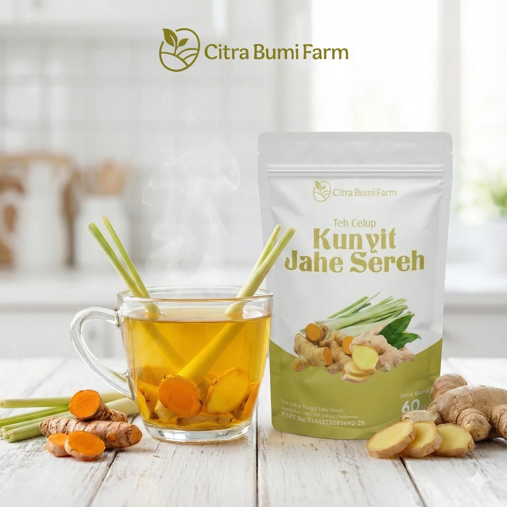 Teh Jahe Kunyit Sereh Menyehatkan Badan