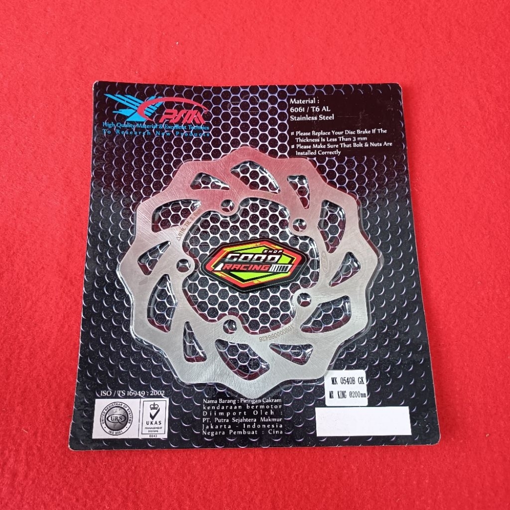 Jual DISC CAKRAM BELAKANG (REAR) PSM MX KING UKURAN 200 MM ORIGINAL ...