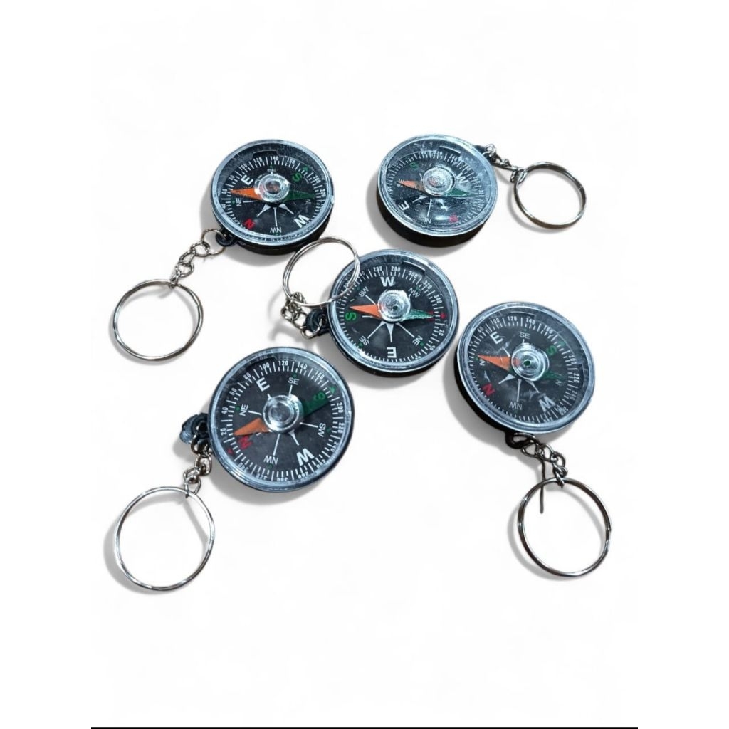 Jual GANTUNGAN KUNCI MINI KOMPAS BULAT / MINI KEYCHAIN COMPASS DIAMETER ...