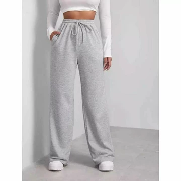 Celana Panjang Sweatpants Basic Kulot Highwaist Korean Style Training Loose Pants Casual Lembut
