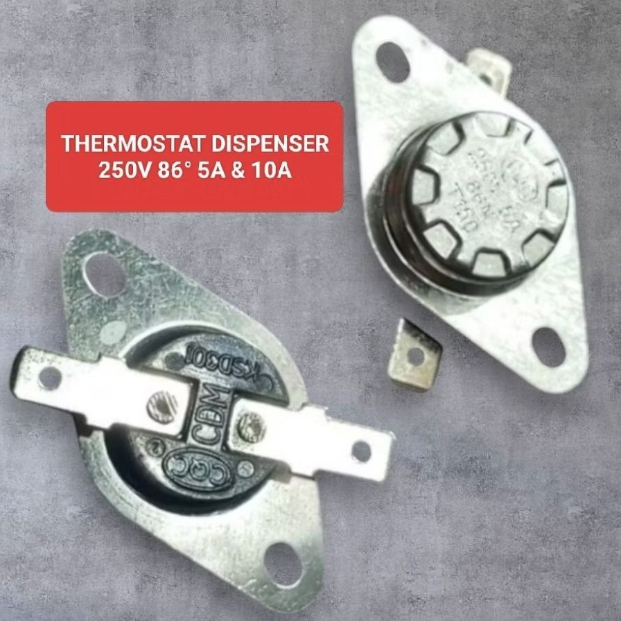 Jual Thermofuse Dispenser 86 Derajat Thermostat Dispenser 250V 86° 5A ...