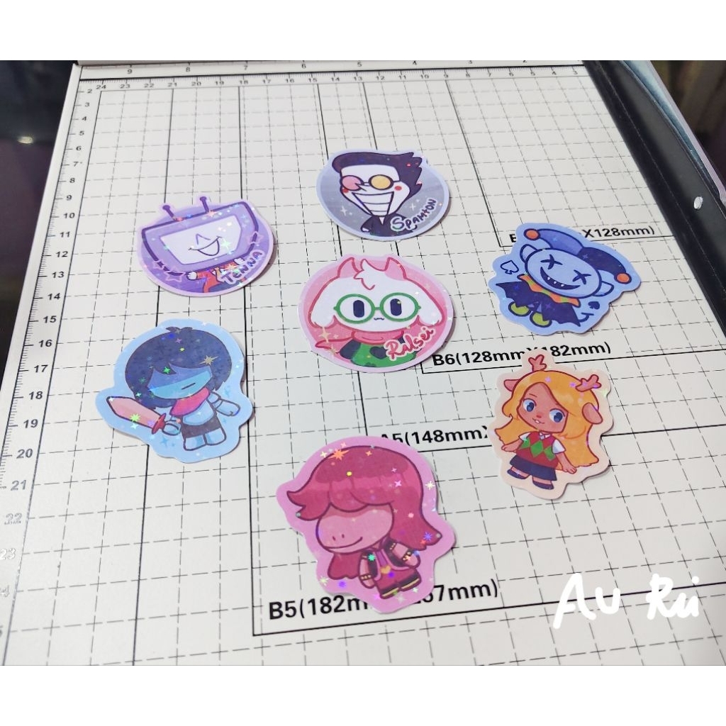 Jual Deltarune merch pin button | tenna kris ralsei spamton jevil by au ...