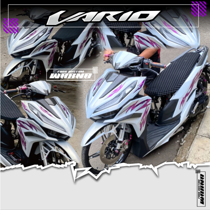 Jual Striping Honda Vario Gen1 Gen2 Custom Mancul Transparan Bahan ...