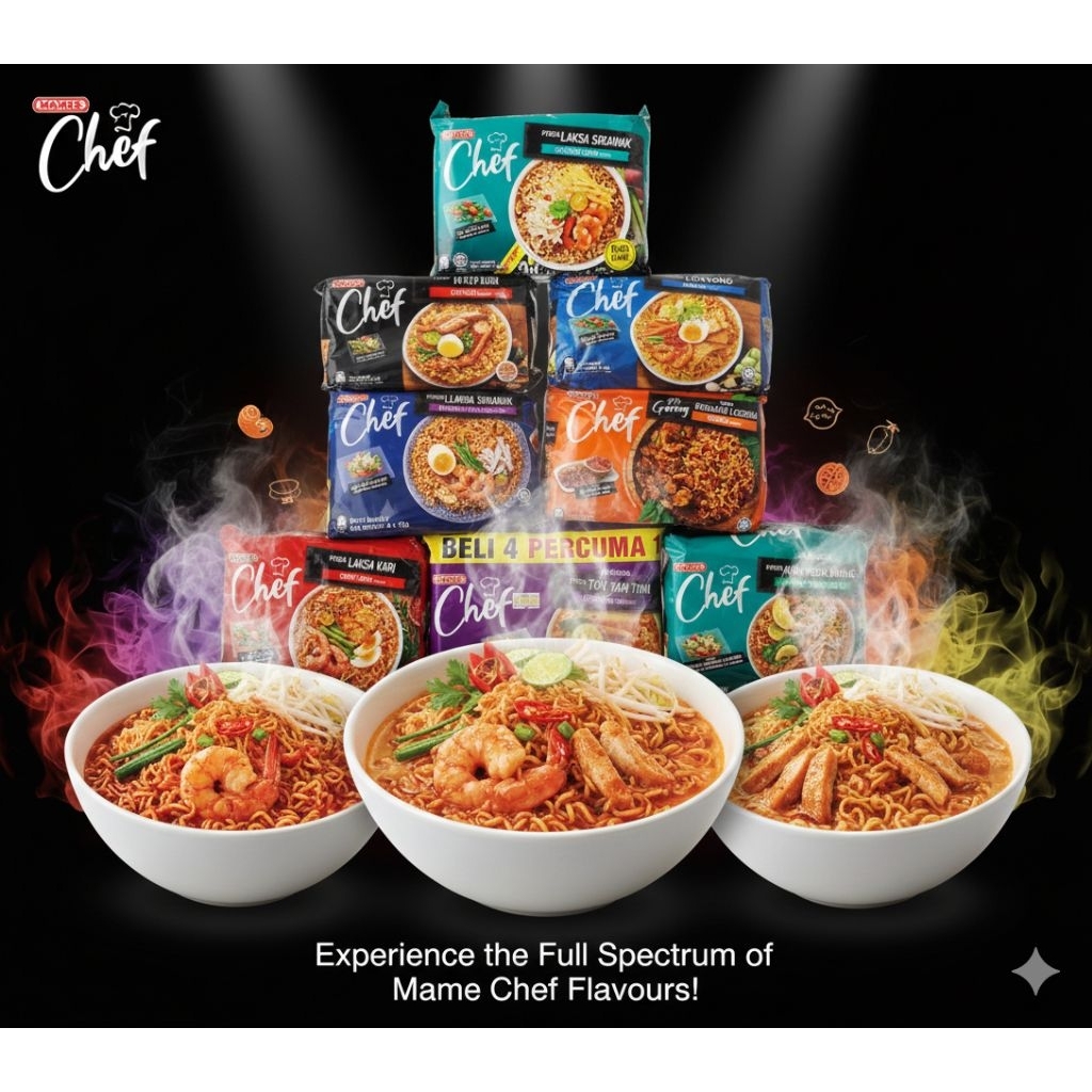 Jual MAMEE CHEF ‼️READY STOK‼️ MI SEGERA Perisa TOM YAM THAI, LAKSA ...