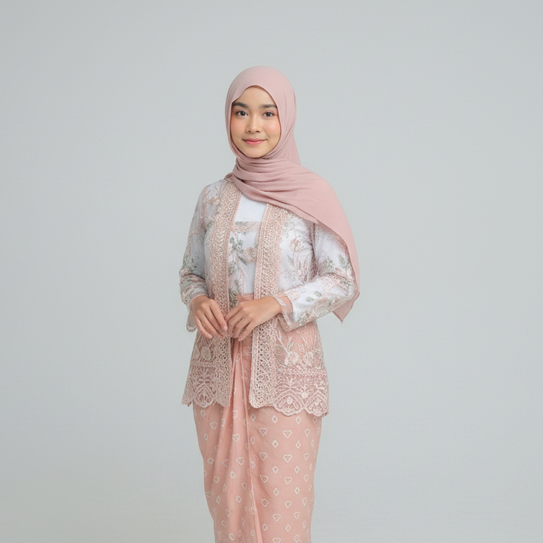 Jual Delova Wardrobe - MEGA KEBAYA KUTUBARU Lengan Motif Bunga Modern ...