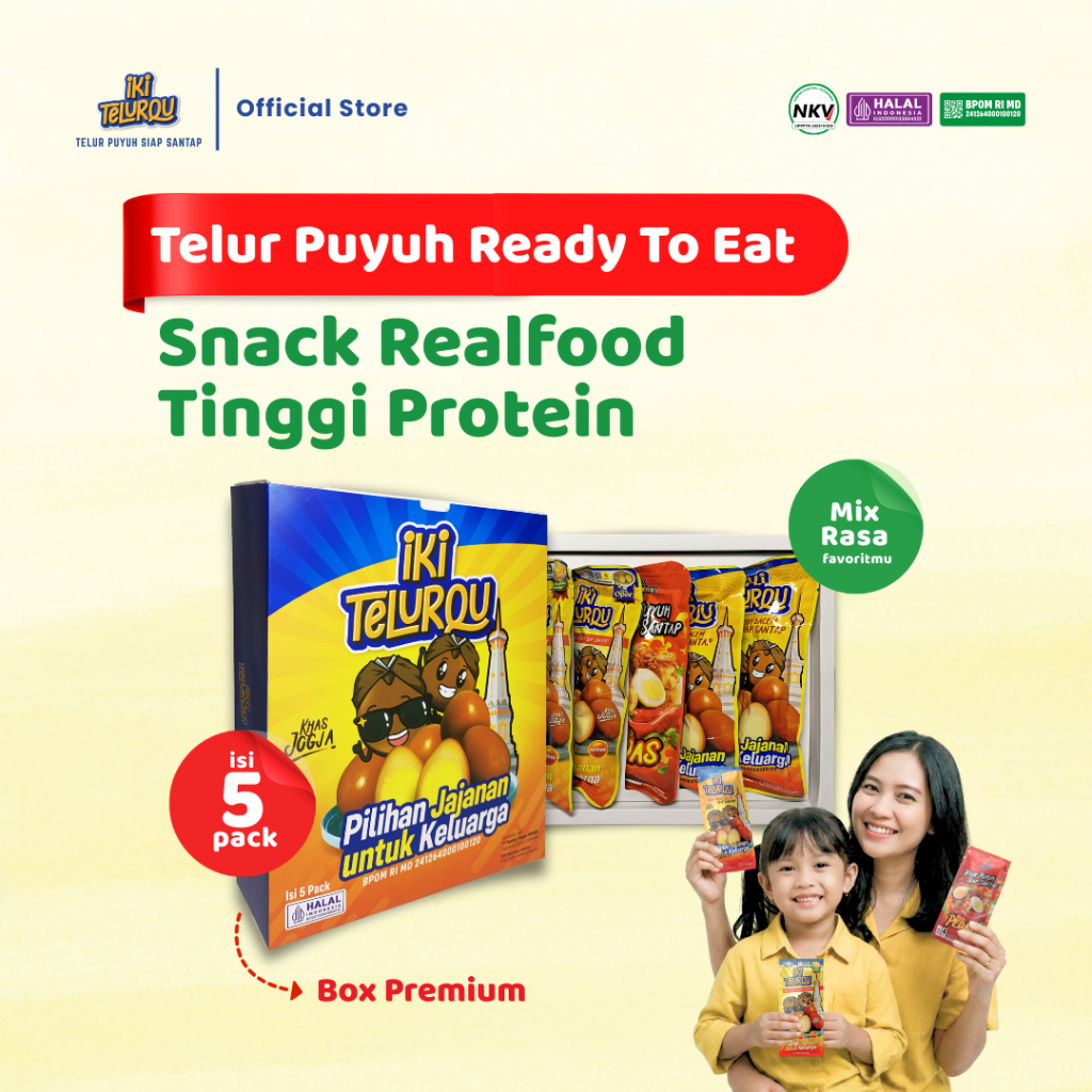 Jual IKI TELURQU Telur Puyuh Siap Makan Box Premium Snack Tinggi ...
