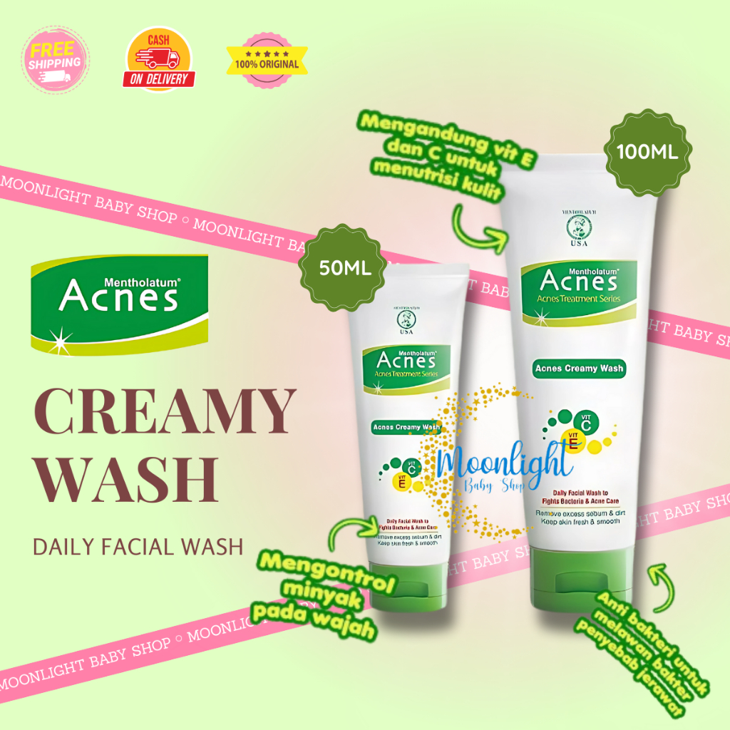 Acnes Creamy Wash | Facial Wash | Face Wash | Sabun Wajah