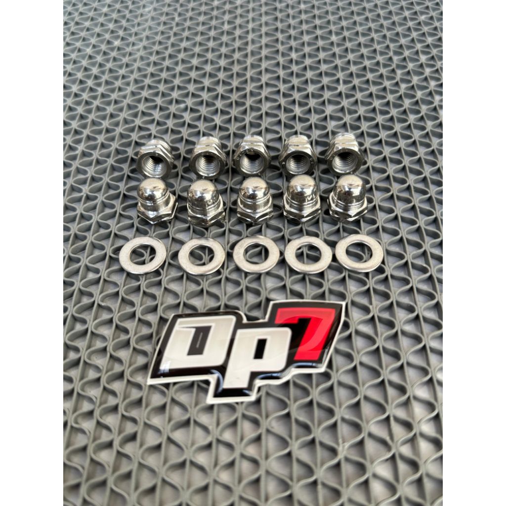 Jual baut mur head/kop ninja r ss rr set ring stainlist ( 1 set ...