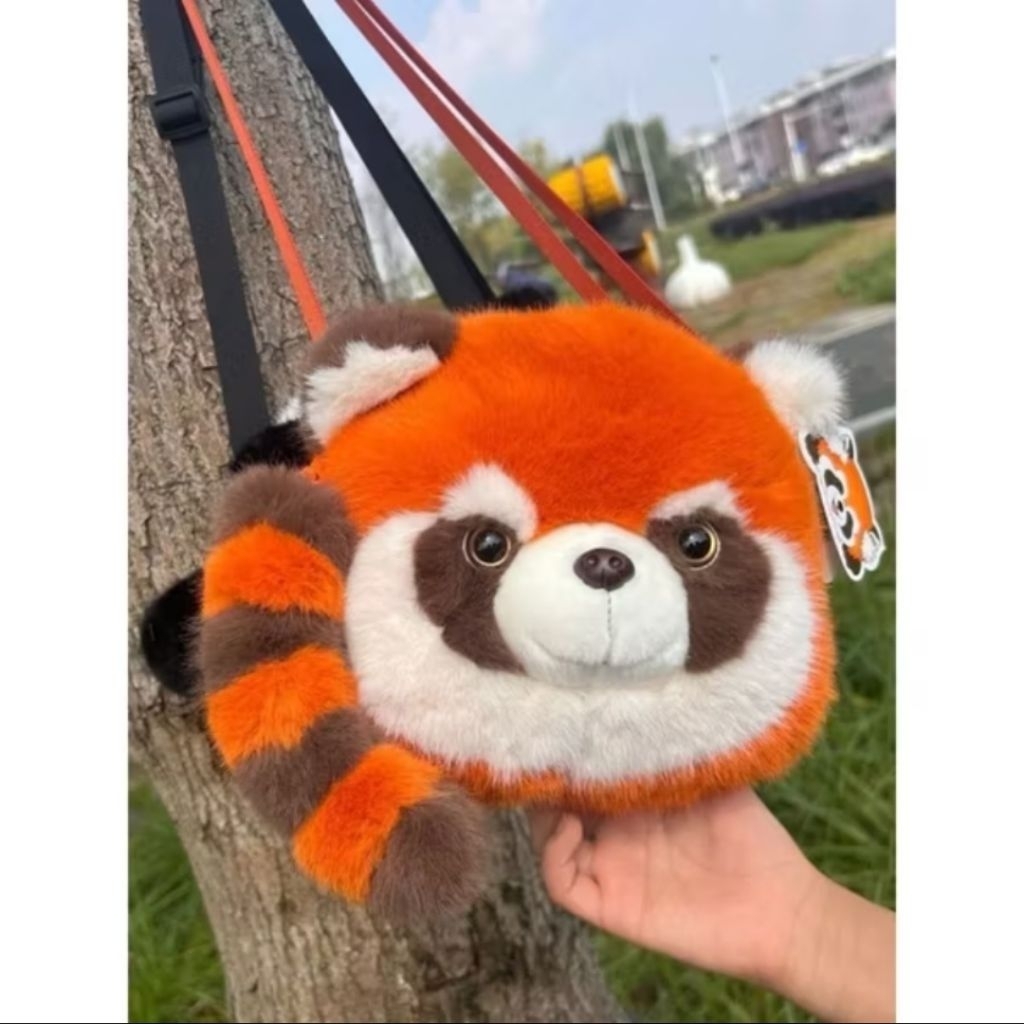 Jual TAS REDPANDA/RACOON BULU SUPER HALUS ANTI RONTOK | Shopee Indonesia