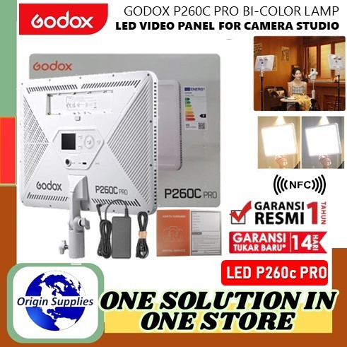 Jual Godox LED P260C PRO Bi-Color LED Continues Light Panel Lampu ...