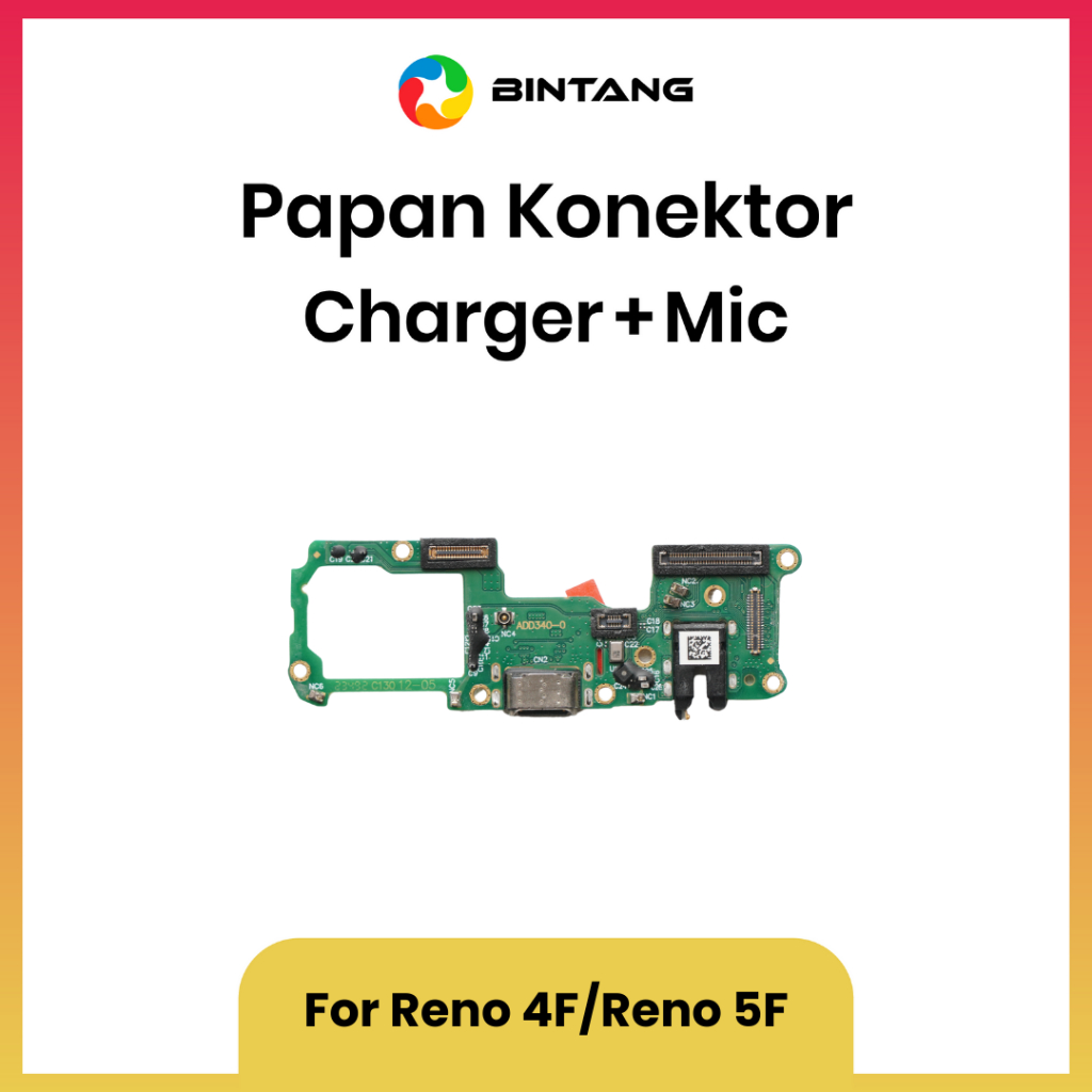 Jual BINTANG BOARD KONEKTOR CHARGER / PARTS PAPAN CHAS + MIC For OPPO ...