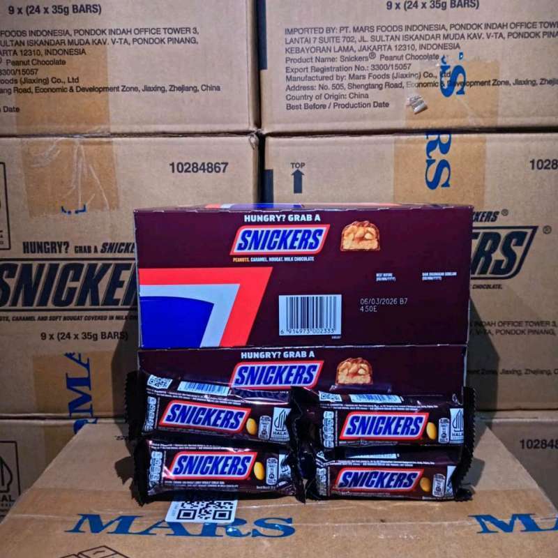Jual Snickers Chocolate 35gr dan 51Gr 1 Dus Isi 24 Pcs (Bisa Instant ...