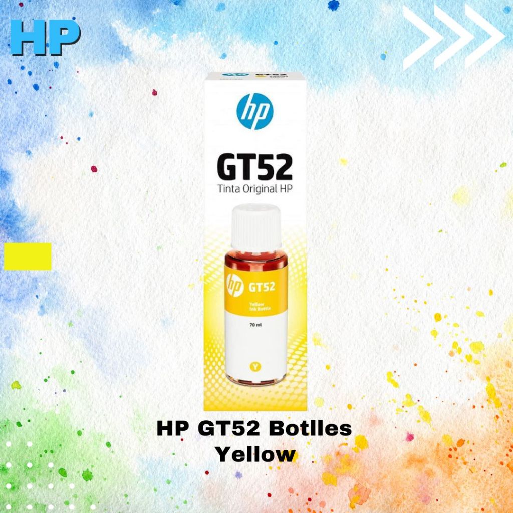 Jual Tinta HP GT52 Yellow Kuning Ink 100% Original | Shopee Indonesia