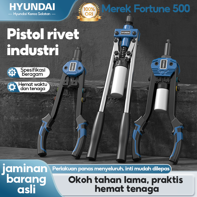 Jual Hyundai Tang Rivet 2.4mm-6.4mm Tang Ripet Tembakan Paku Hand ...
