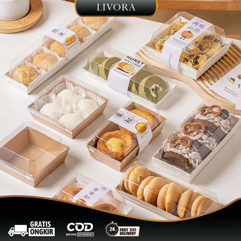 Jual PAPER BOX Tahan Panas DESSERT BOX CAKE BOX Mochi KOTAK Burger ...