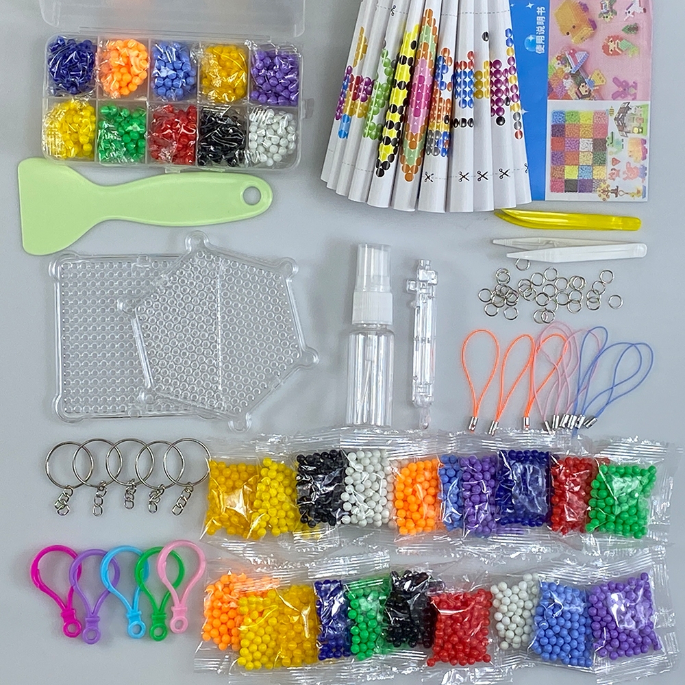 Jual Kit Manik-manik Sekering Air Mainan Magic Water Beads Lengkap