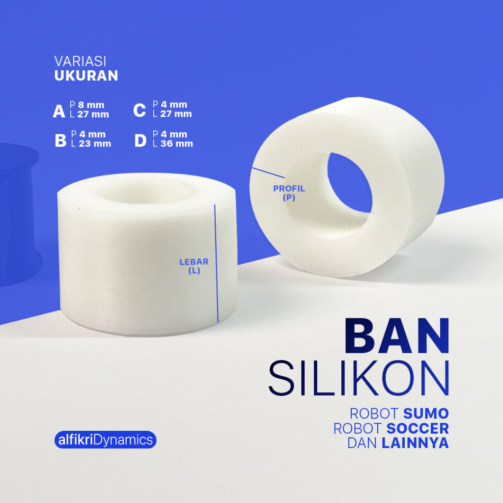 Jual BAN SILICONE Robot Sumo, Soccer, lainnya - Berbagai Variasi Ukuran ...