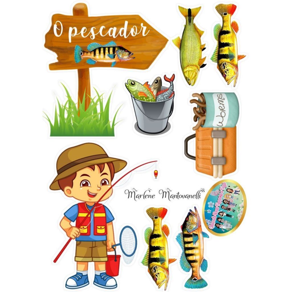 Jual Part 2 | Topper MANCING MANIA Custom Nama/ Hiasan Cake Tema ...