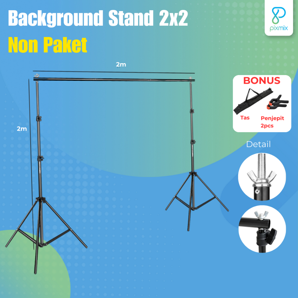 Jual Background stand 2 x 2 meter | non paket | Shopee Indonesia
