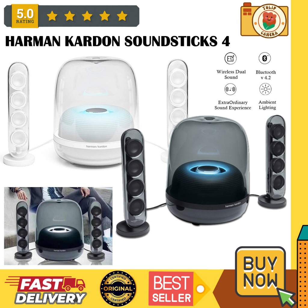 Jual Harman Kardon SoundSticks 4 Bluetooth Speaker | Harman Kardon ...