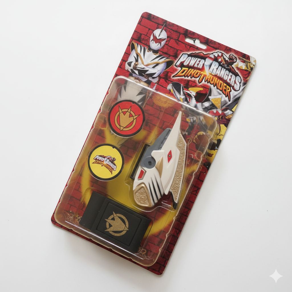 Jual [VINTAGE] Jam Power Rangers Dino Thunder Putih - Masih Menyala ...