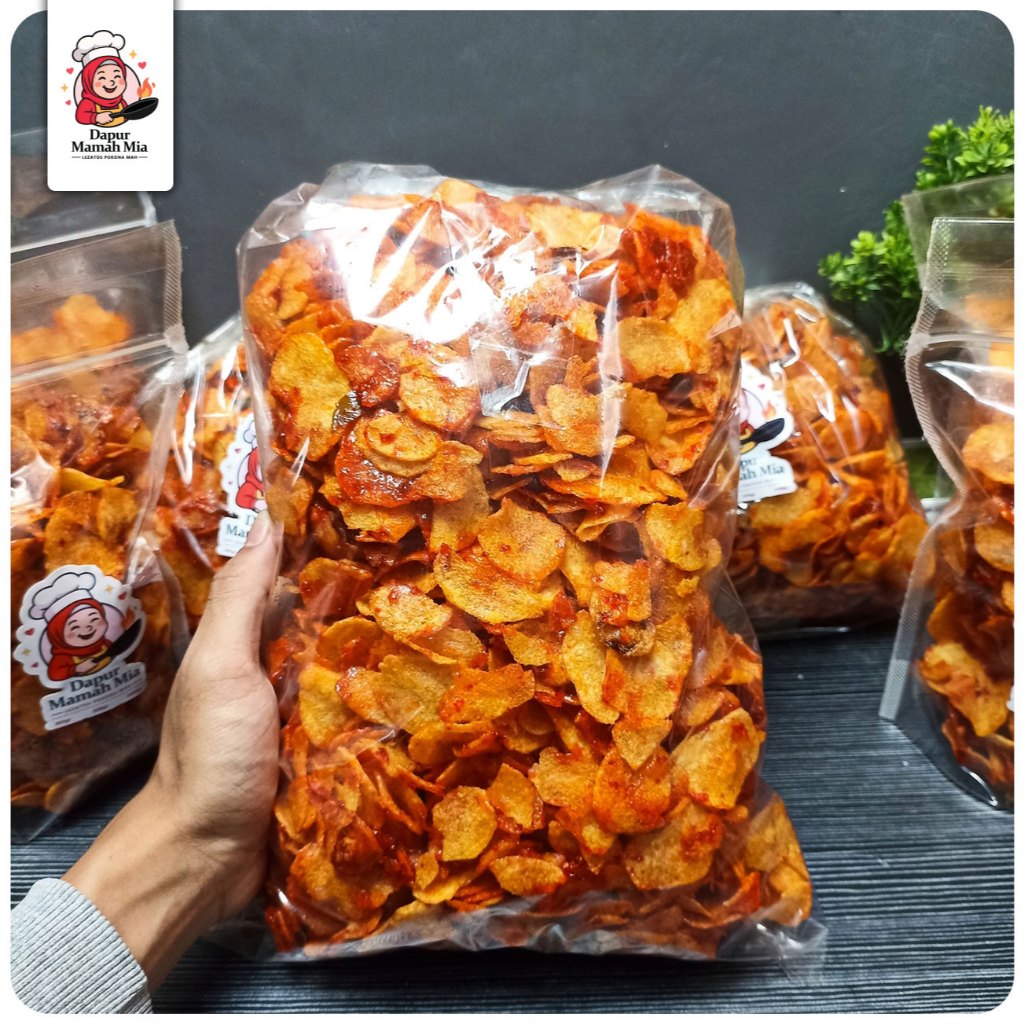 Jual Kering Kentang Mustofa Keripik Pedas Manis 500gr Daun Jeruk ...