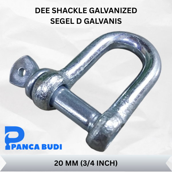 Jual Shackle Segel D Galvanis 20 mm M20 3/4 Inch Dee Galvanized Bow ...