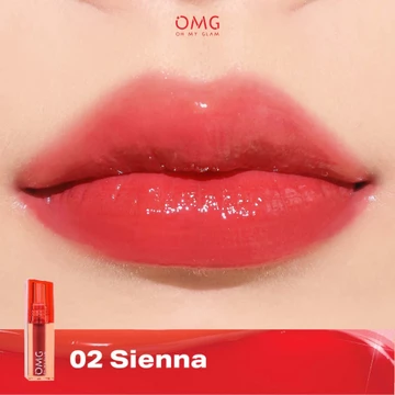 OMG OH MY GLAM Glassy Lip Tint 2g Lip Tint Warna Intense Tahan 12 Jam