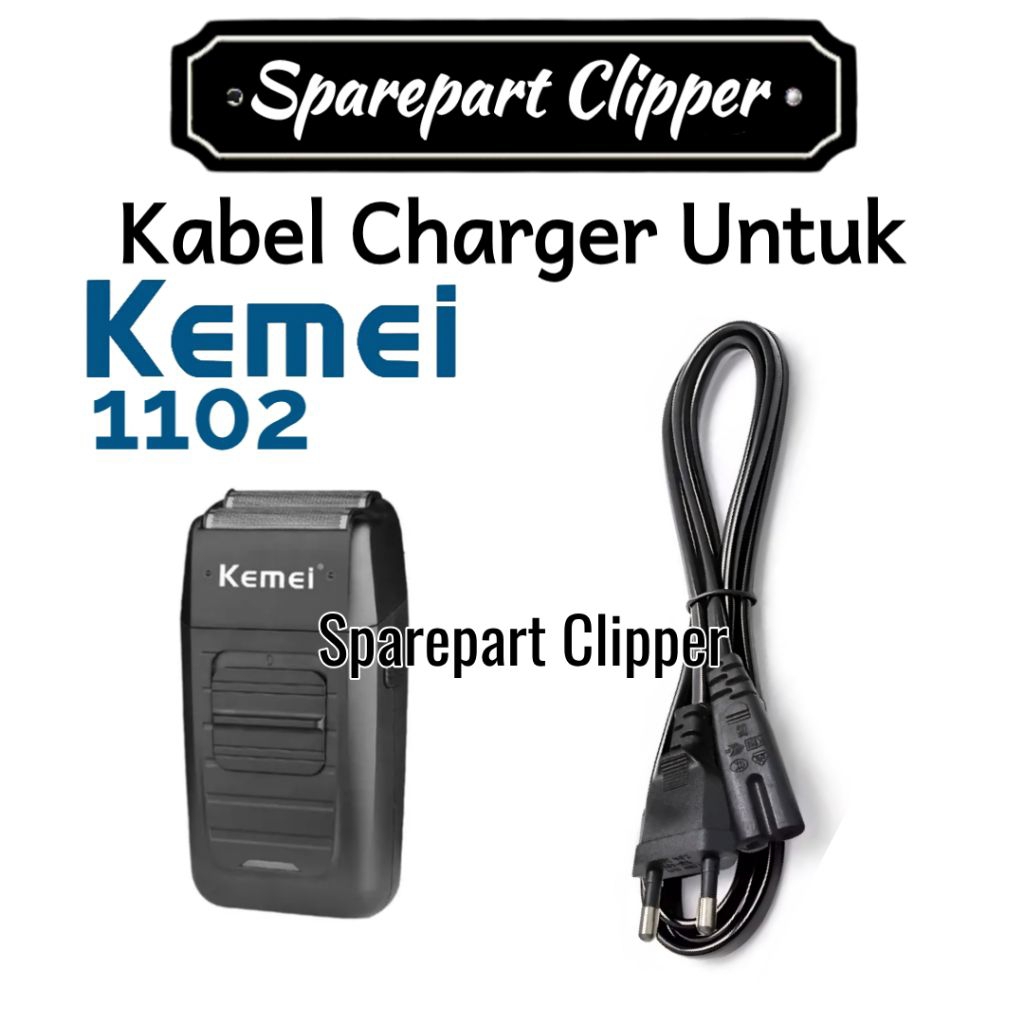 Jual Kabel Charger Shaver Kemei 1102 Kabel Cas Kemei Shaver #CP ...