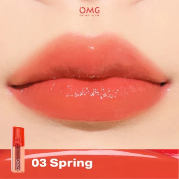 OMG OH MY GLAM Glassy Lip Tint 2g Lip Tint Warna Intense Tahan 12 Jam