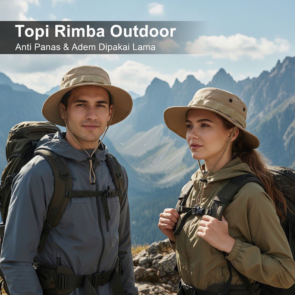 Jual Topi Rimba Lipat Pria Wanita | Topi Gunung Hiking Camping Safari ...