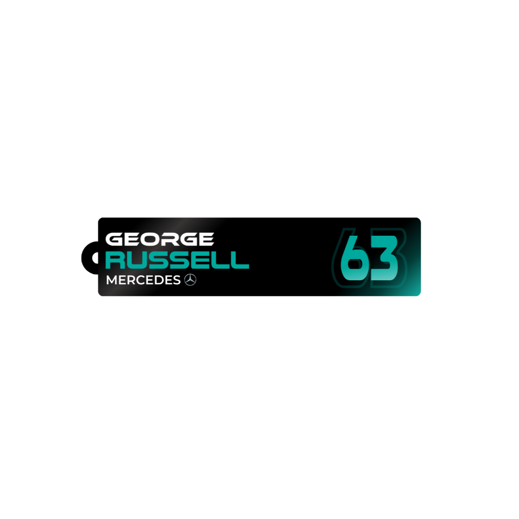 Jual Slipstream - F1 Keychain Driver George Russell Keychain Akrilik ...