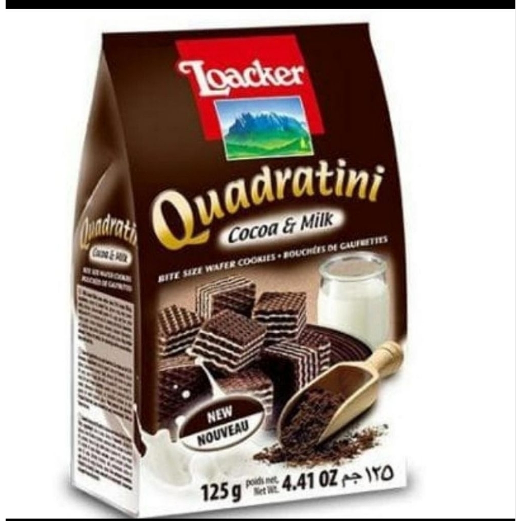 Jual Wafer Loacker Rasa Cocoa & Milk 125Gram | Shopee Indonesia