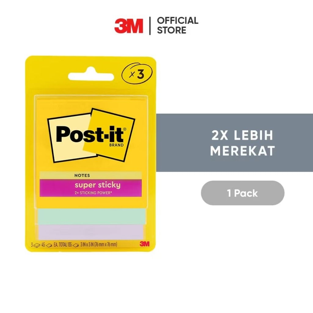 Jual 3M Post-it Super Sticky Notes 3x3