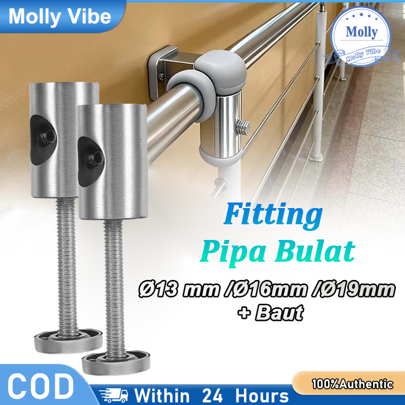 Jual Silinder Tiang Hollow Stainless 13/16/19mm Railing Pipa Jari Jari ...