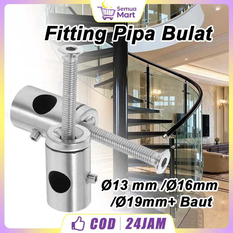Jual Silinder Tiang Railing Tangga Hollow Stainless 13/16/19mm Pipa ...