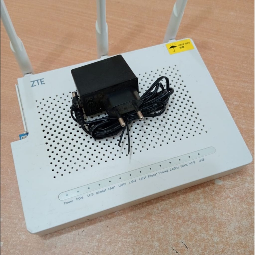 Jual ROUTER ZTE PREMIUM F670 DUALBAND 3 ANTENA (BEKAS NORMAL) | Shopee ...