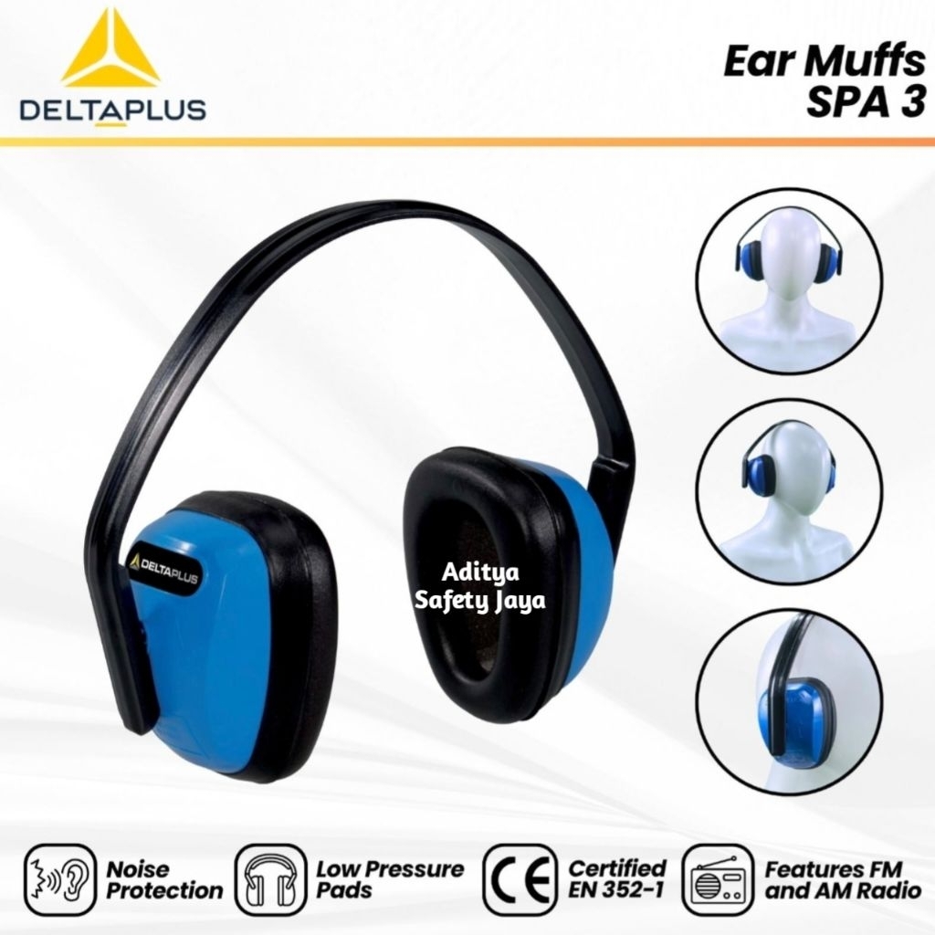 Jual Earmuff Delta Plus SPA 3 Original / Ear Defenders With Low ...