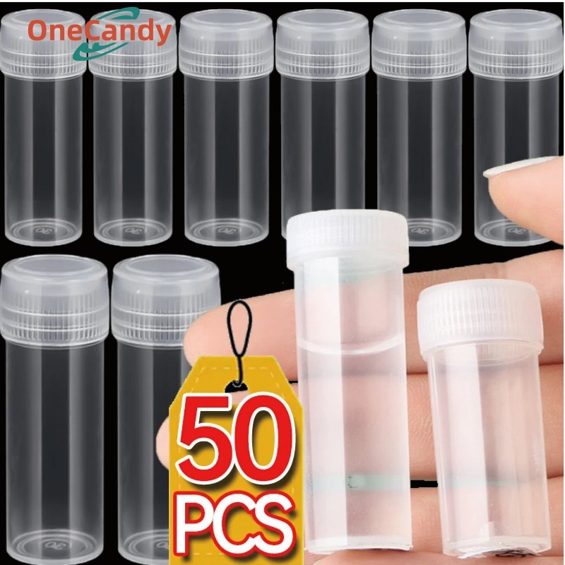 Jual 50PCS 5ML Botol Sampel Plastik Toples Botol Mini Kecil Sample ...