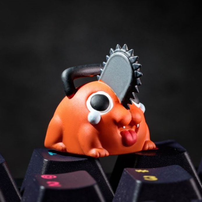 Jual Keycaps Anime Chainsaw Man Pochita Denji Head 3D Printed Artisan ...