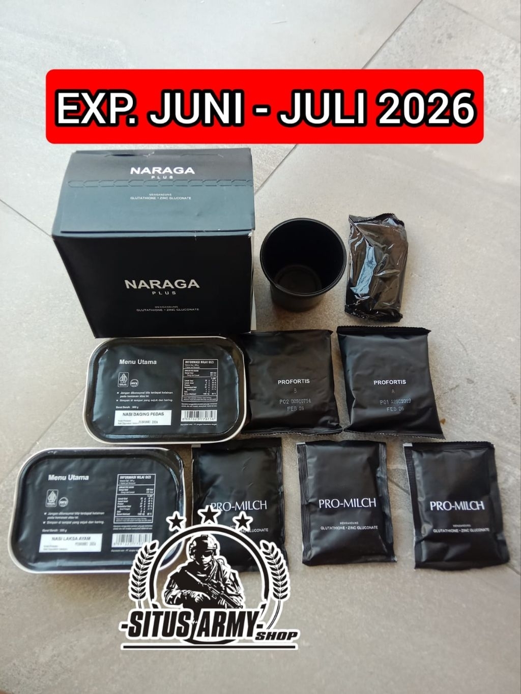 Jual MURAH..! NEW RANSUM NARAGA PLUS TNI EXP. JUNI JULI 2026 | 1 PAKET ...