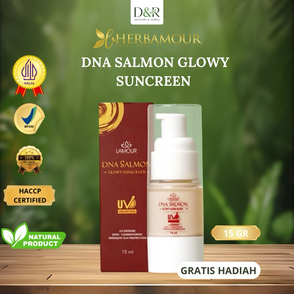 Jual DNA SALMON VIRAL GLOWY SUNSCREEN LAMOUR SPF 50 PA +++ | Shopee ...