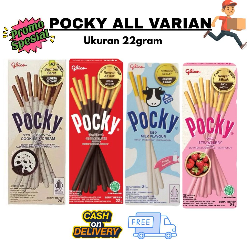 Jual Pocky Mini Box All Varian Ukuran 22 Gram Rasa Chocolate,Strawberry ...