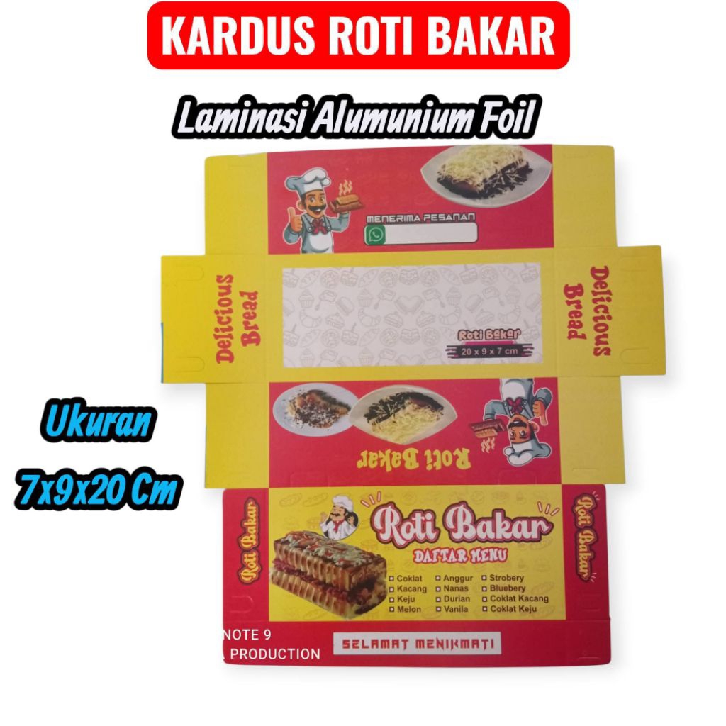 Jual Dus Roti bakar#Wadah roti bakar#kemasan roti bakar 1 pack isi 50 ...