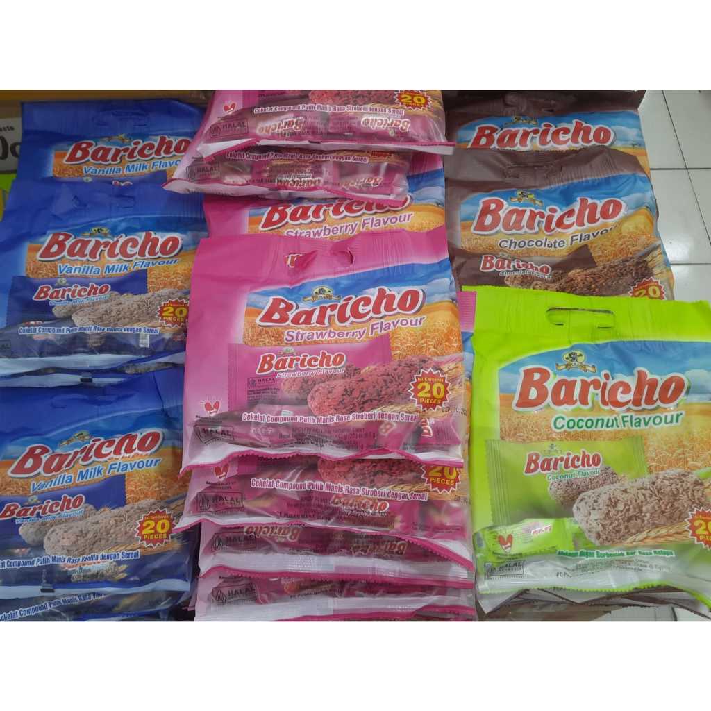 Jual Baricho oat sereal bar 140gr (isi 20pcs) - Coklat | Shopee Indonesia